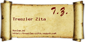 Treszler Zita névjegykártya